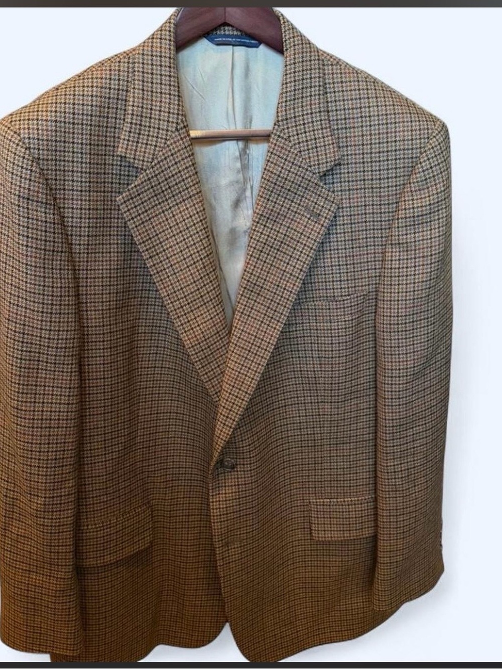 Vintage Brooks Brothers 100% Lambswool Sport Coat - Sz 44R. Made in USA